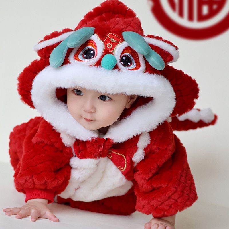 Winter Fleece-lined Thickened Jumpsuit Costumes