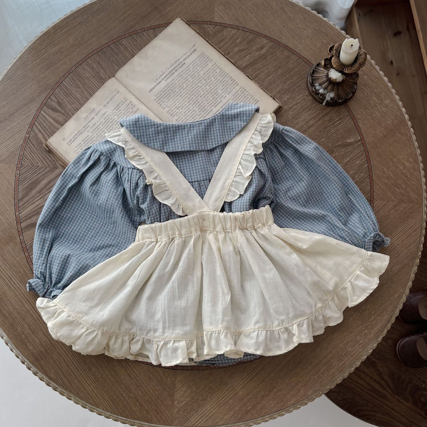 Baby dress and romper set