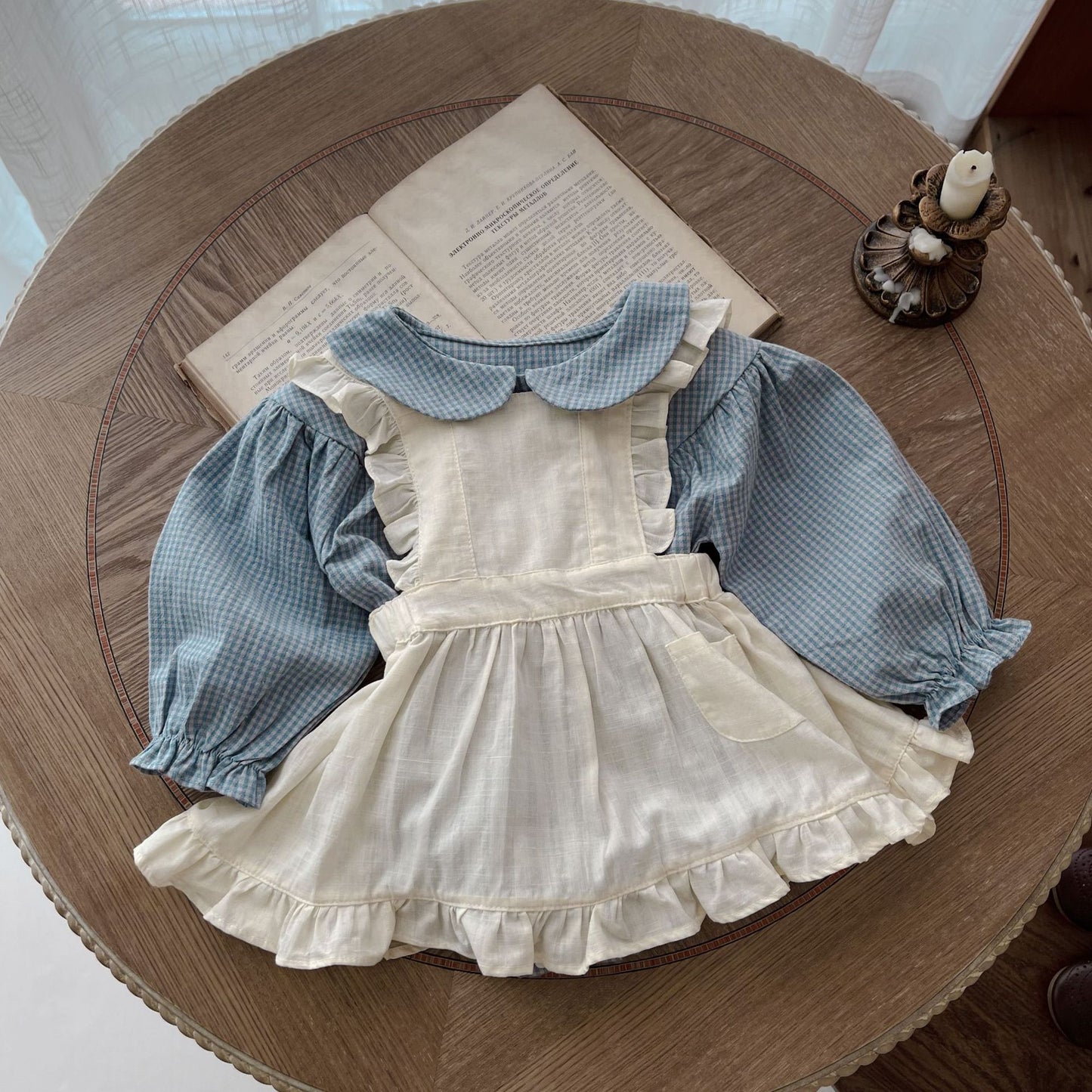 Baby dress and romper set