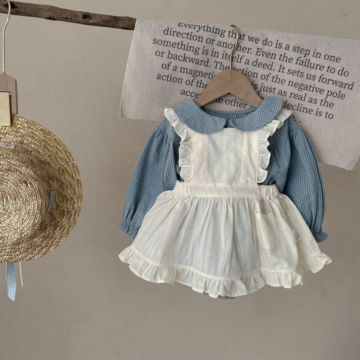 Baby dress and romper set