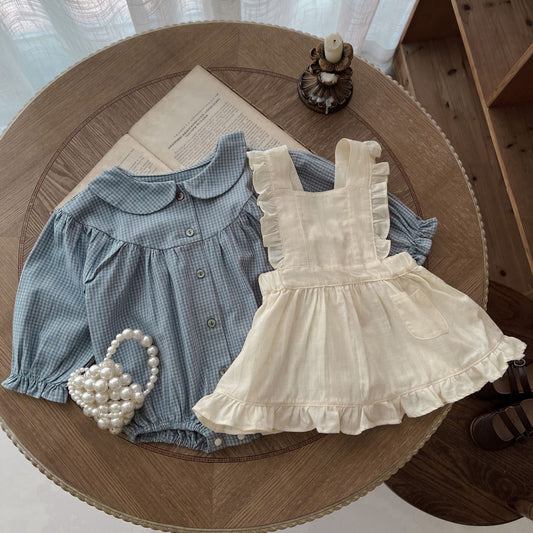 Baby dress and romper set