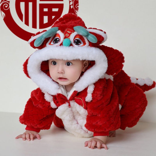 Winter Fleece-lined Thickened Jumpsuit Costumes